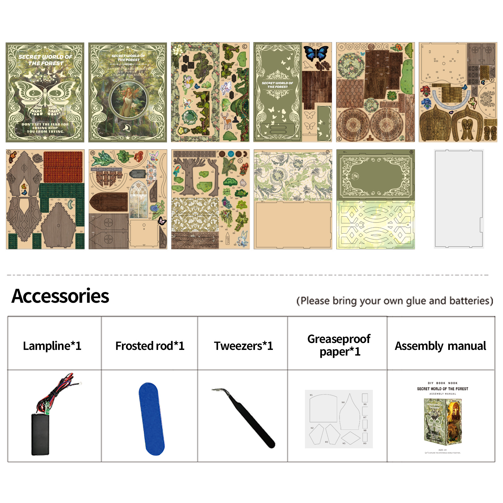 Secret World of the Forest DIY Book Nook Kit-Book Nook World