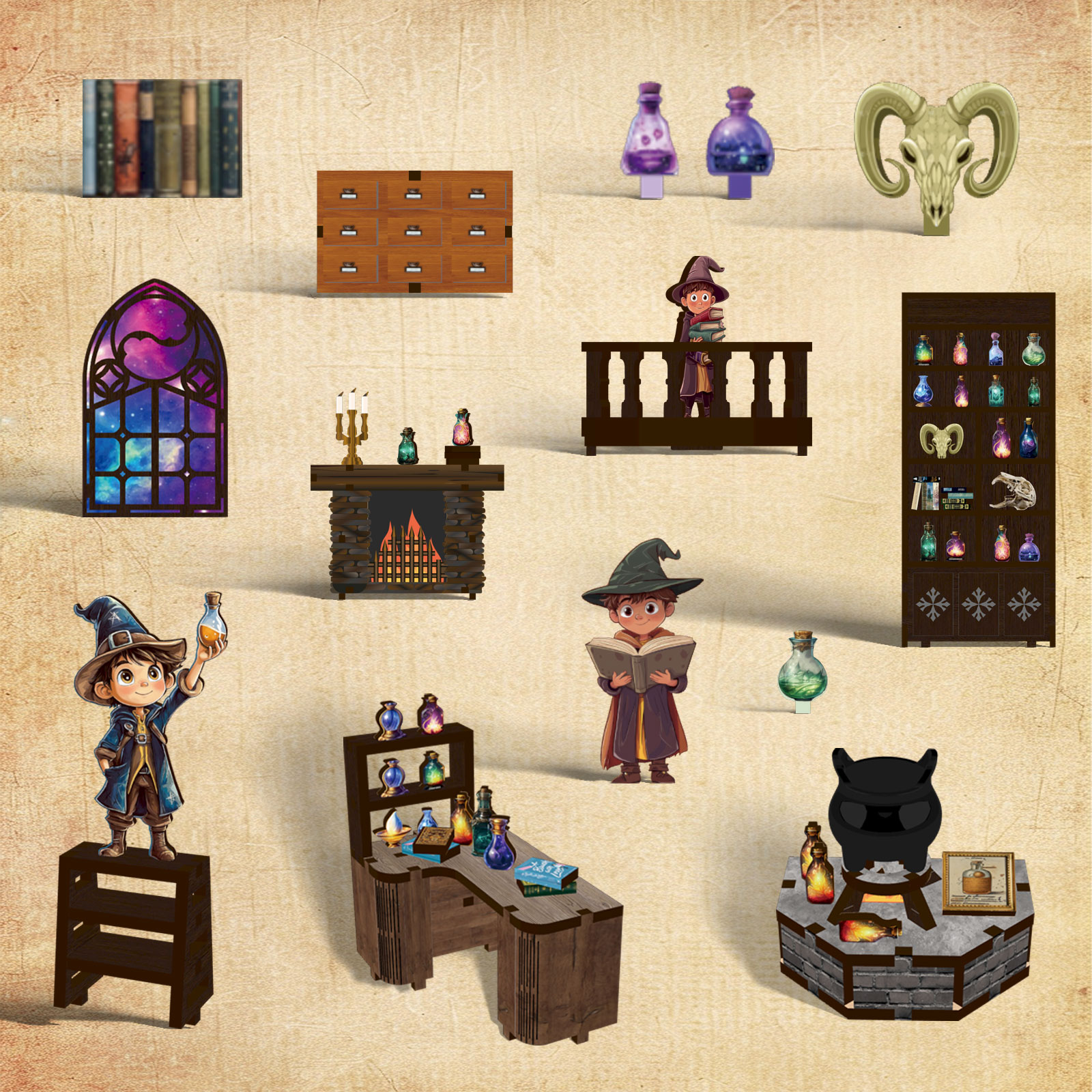 Magic Series: Alchemy Master DIY Book Nook Kit-Book Nook World