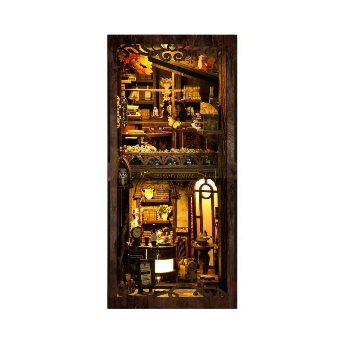 Bouwdetails van Serenity Coffee House DIY Boekhoekje Kit