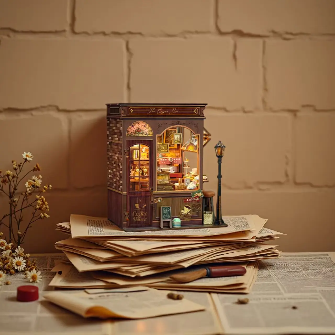 Morning Mist Café DIY Book Nook Kit