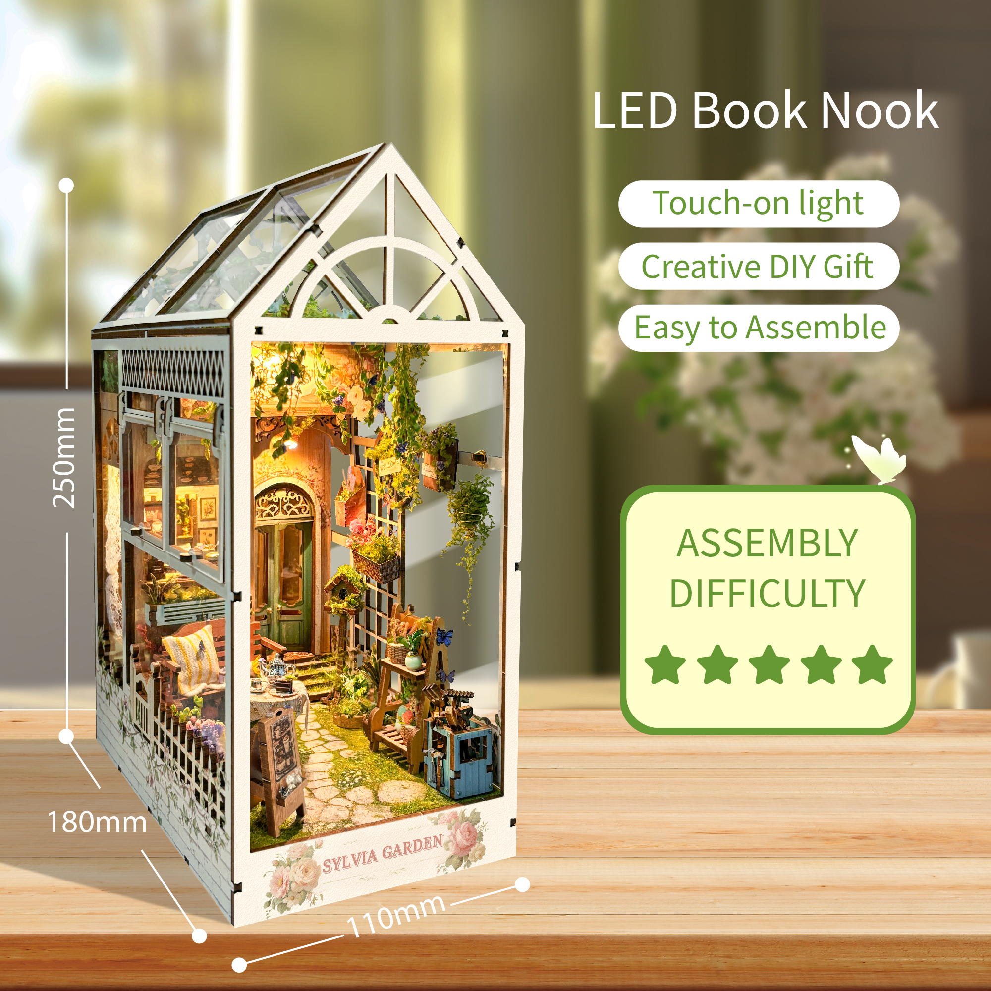 Sylvia Garden DIY Book Nook Kit-Book Nook World