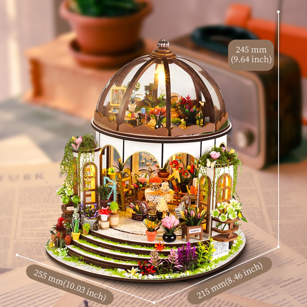 Hanging Garden Mini House Kit l DIY Miniature Kit-Book Nook World