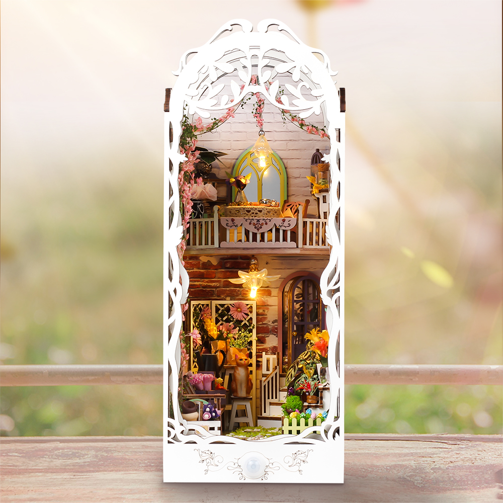 Flower House DIY Book Nook Kit-Book Nook World