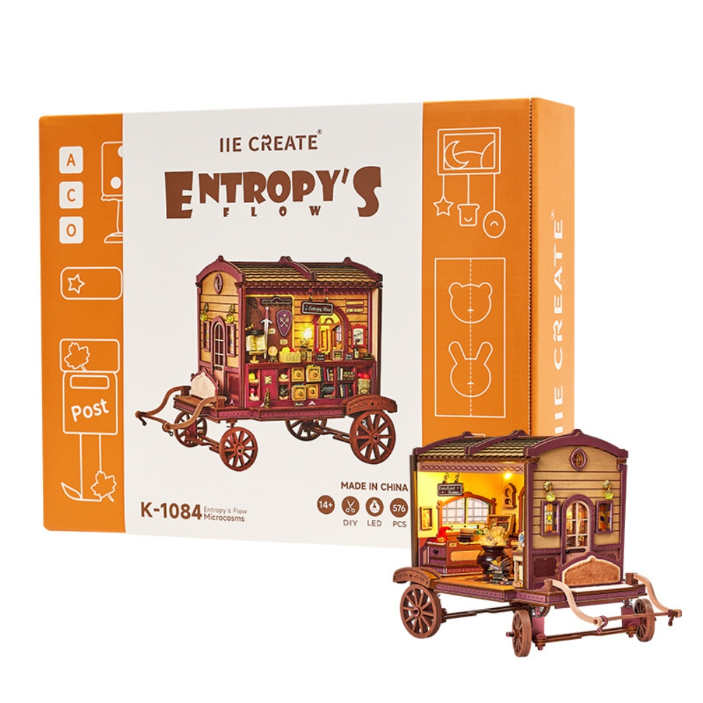  Entropy's Flow DIY Miniature Kit-Book Nook World