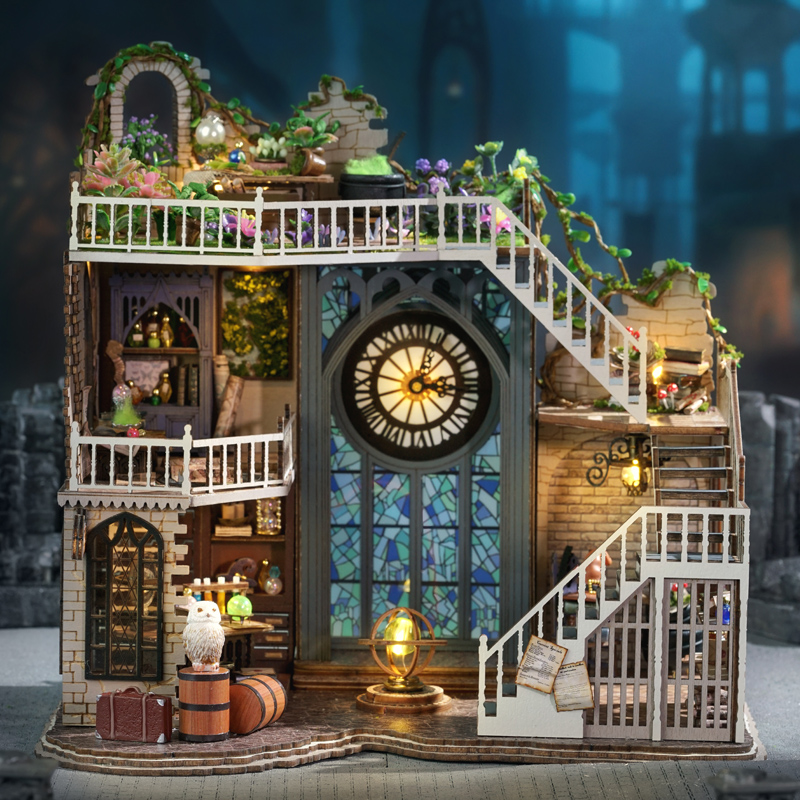 Magician's Hut DIY Miniature Dollhouse Kit