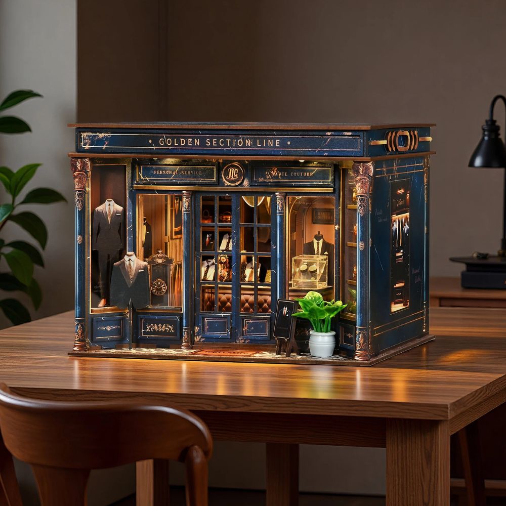 The kit comes with various materials such as metal, wood, fabric, paper, and plastic, which need to be assembled by the user. 
