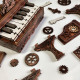 3D Piano Model Kit|Mechanical 3D Wooden Puzzle Kit-Book Nook World