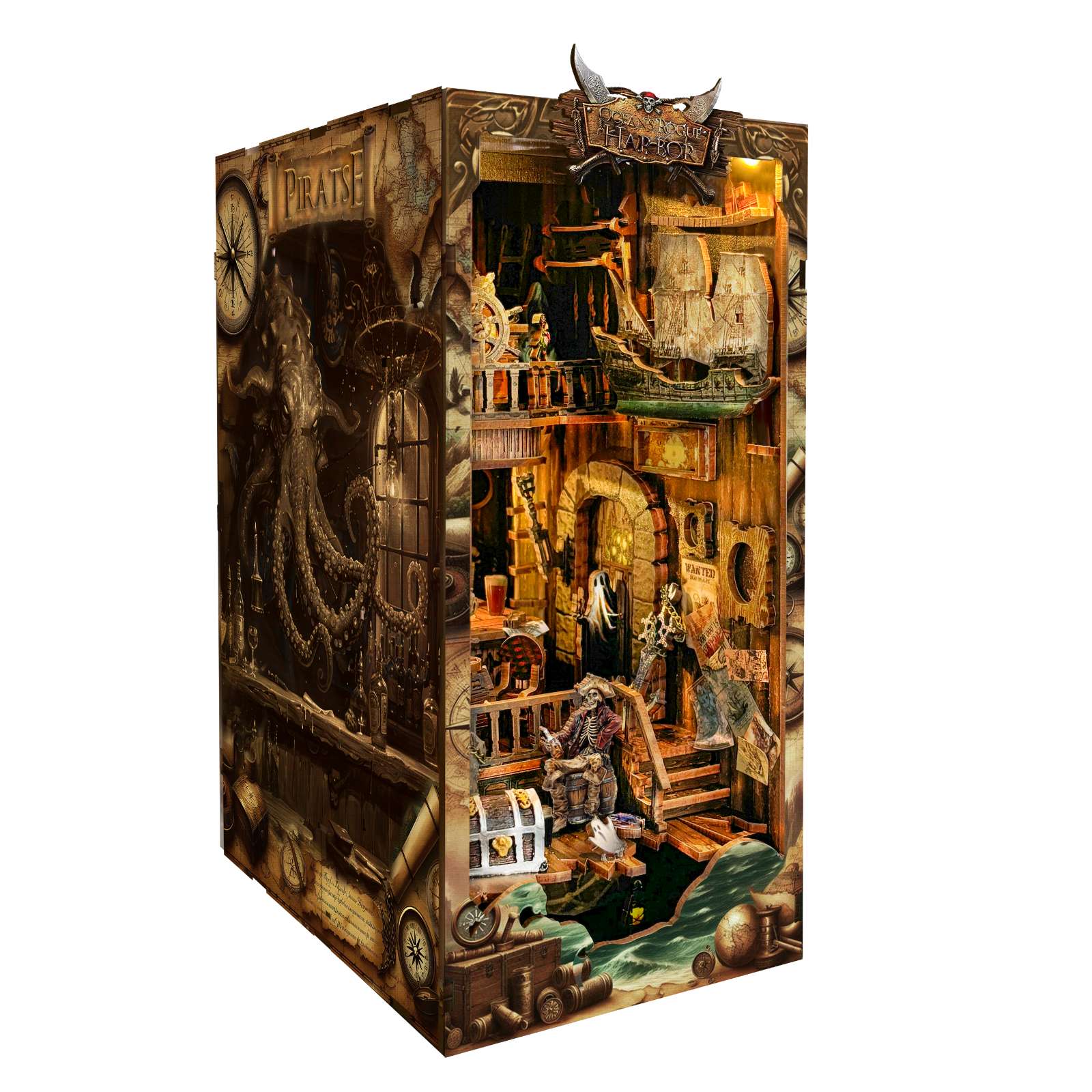 New World Ghost Ship DIY Book Nook Kit-Book Nook World