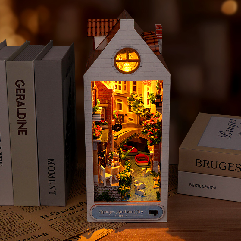 Bruges Ancient City DIY Book Nook Kit-Book Nook World