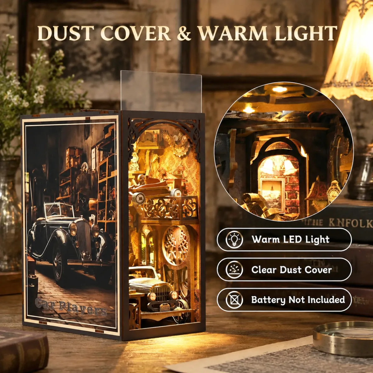 Warm Lighting & Dust-Free Display