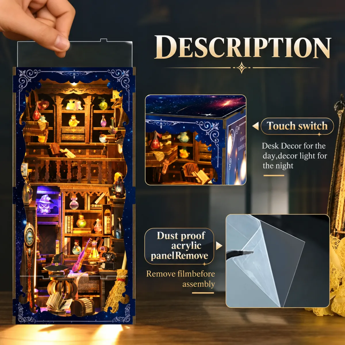 Dust-Free & Touch-Controlled Display