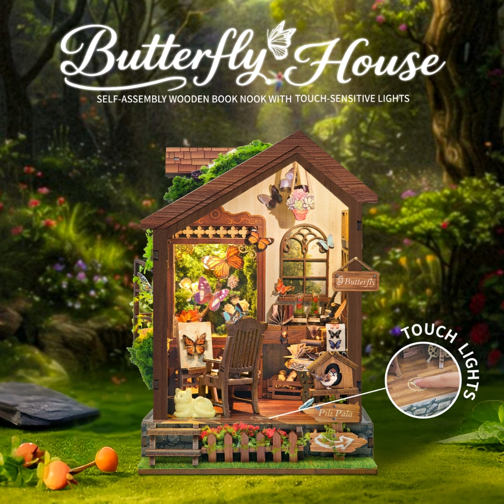 Butterfly House DIY Book Nook Kit-Book Nook World