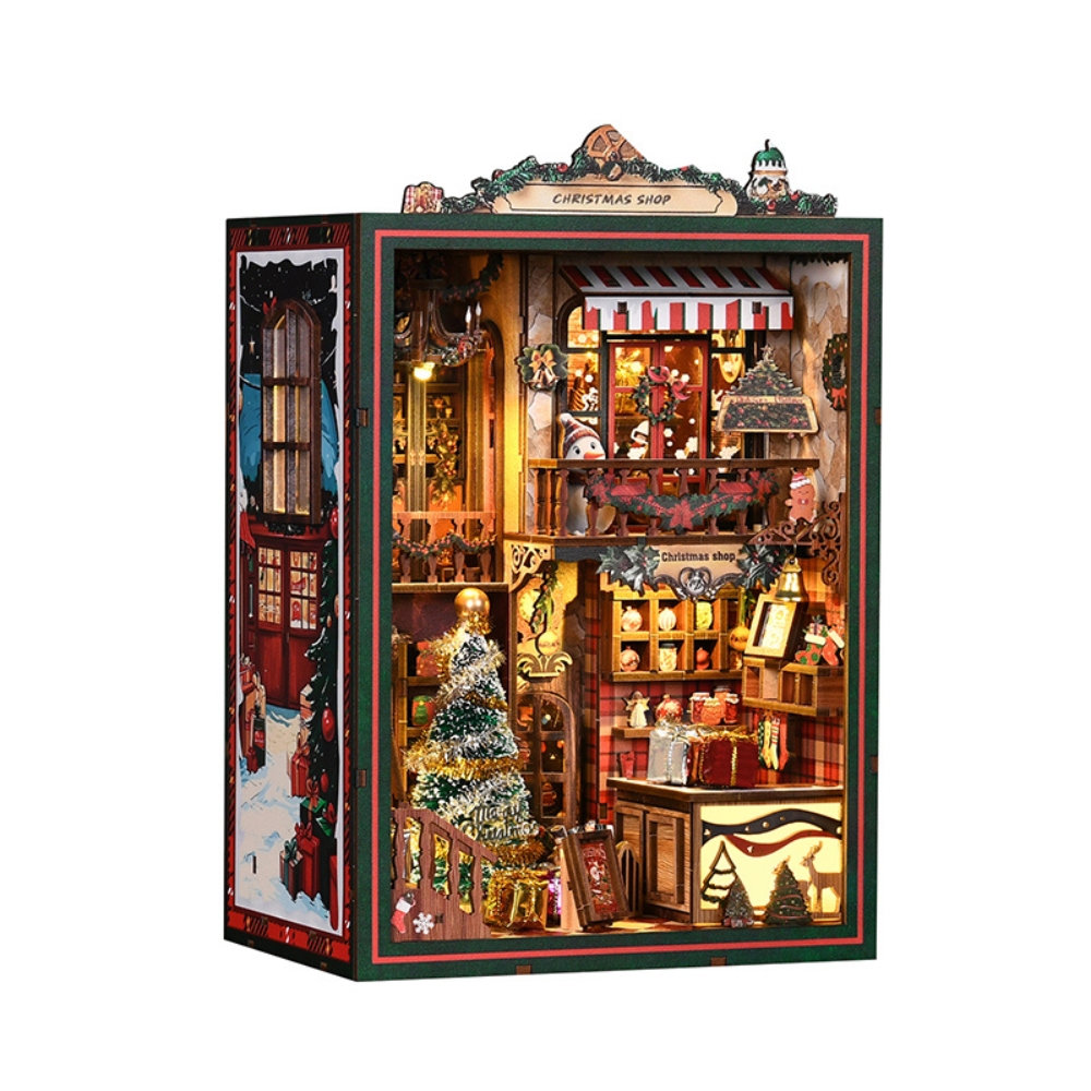 Christmas Shop DIY Book Nook Kit-Book Nook World