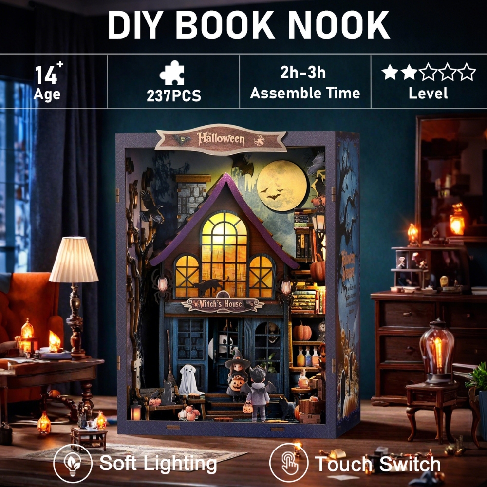 Halloween | The Magical Night At The Castle DIY Book Nook Kit-Book Nook World