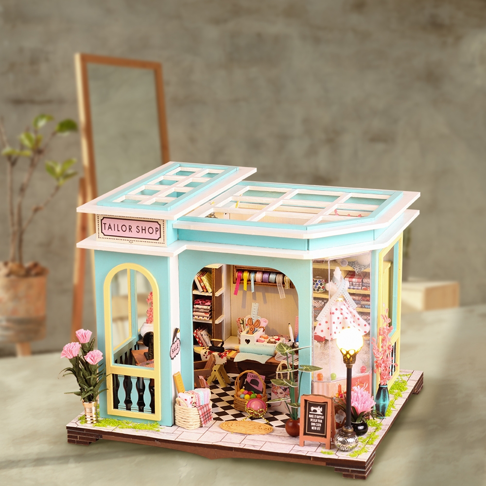 Tailor Shop Mini House Kit l DIY Miniature Kit-Book Nook World