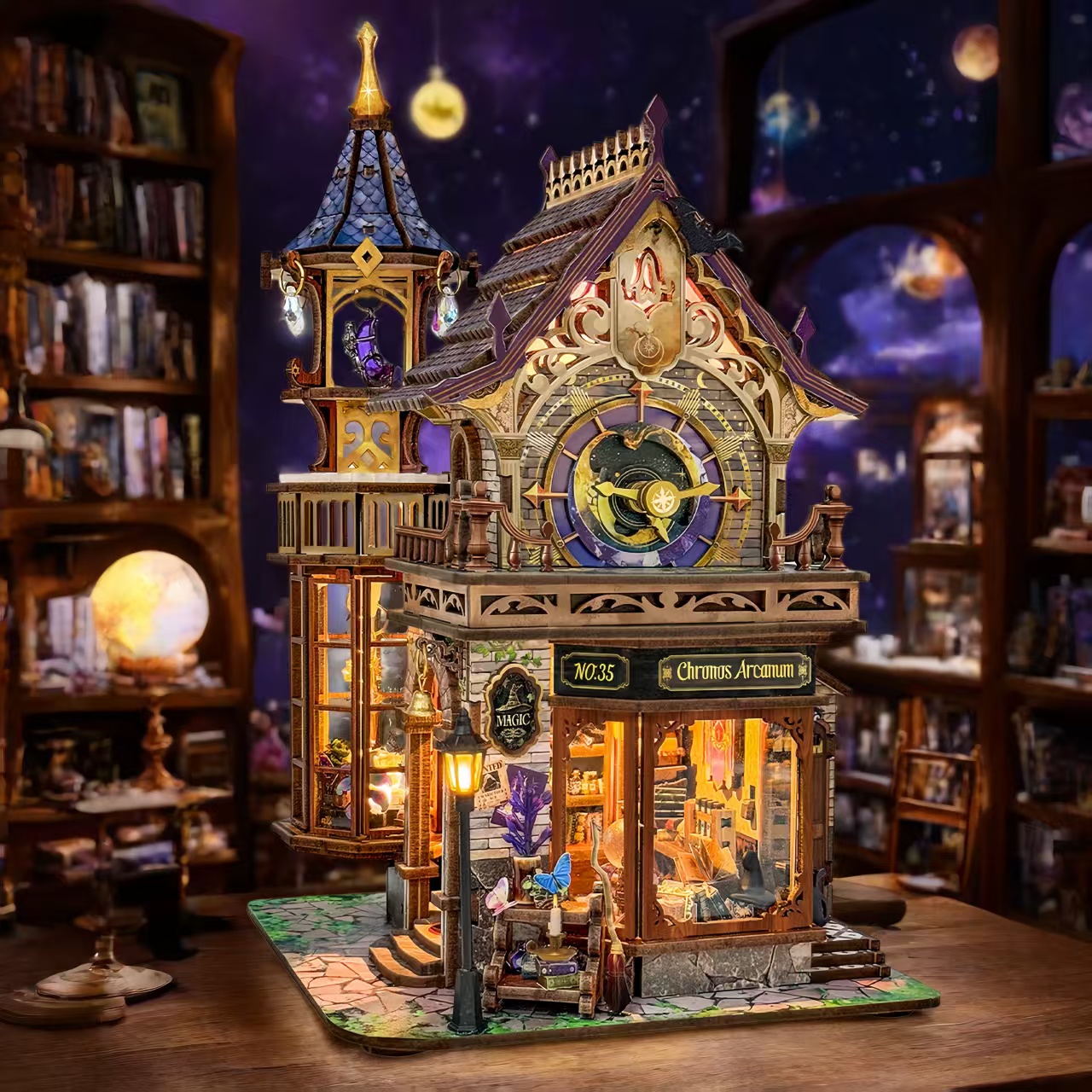 Time Magic Club DIY Miniature Architecture Kit ｜ 3D Wooden Mechanical Puzzles