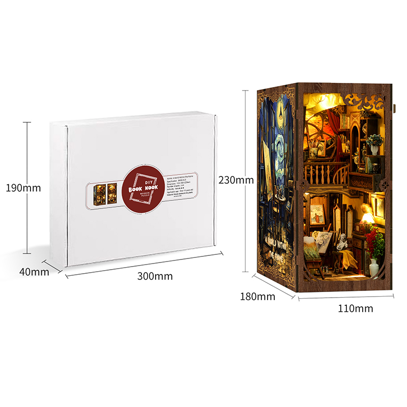 Whispers of Starlit Frames DIY Book Nook Kit-Book Nook World