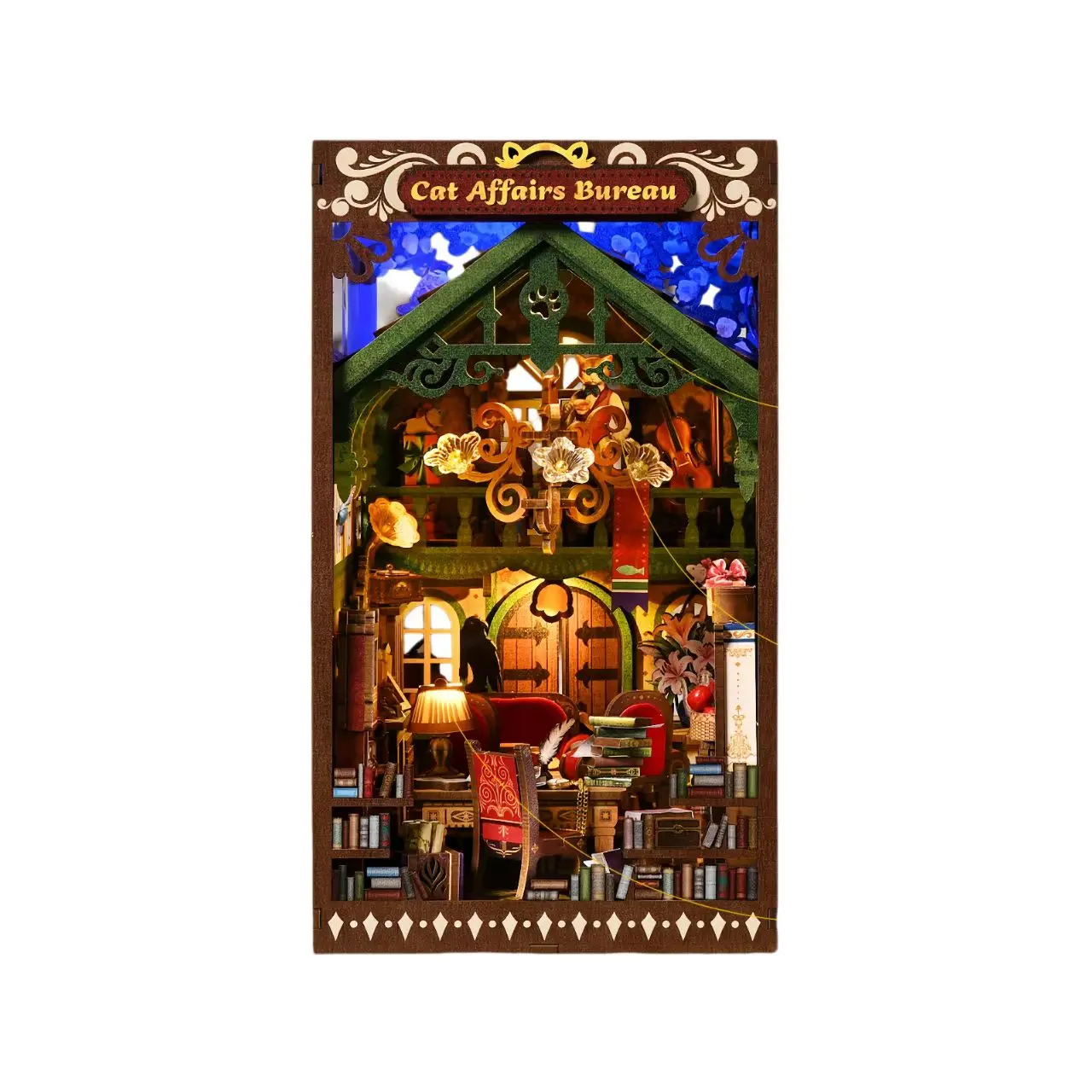 Cat Affairs Bureau DIY Book Nook Kit