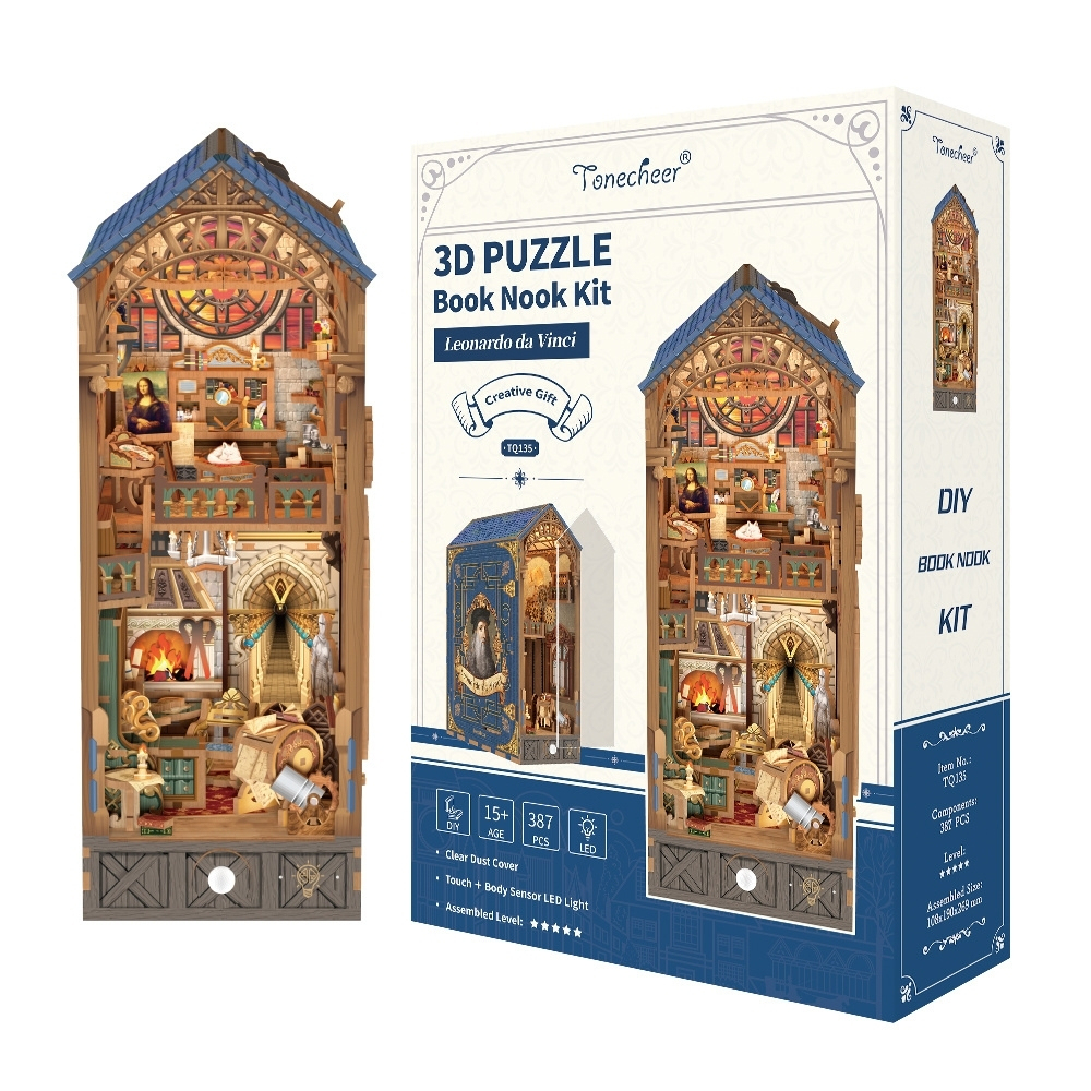 Leonardo da Vinci DIY Book Nook Kit