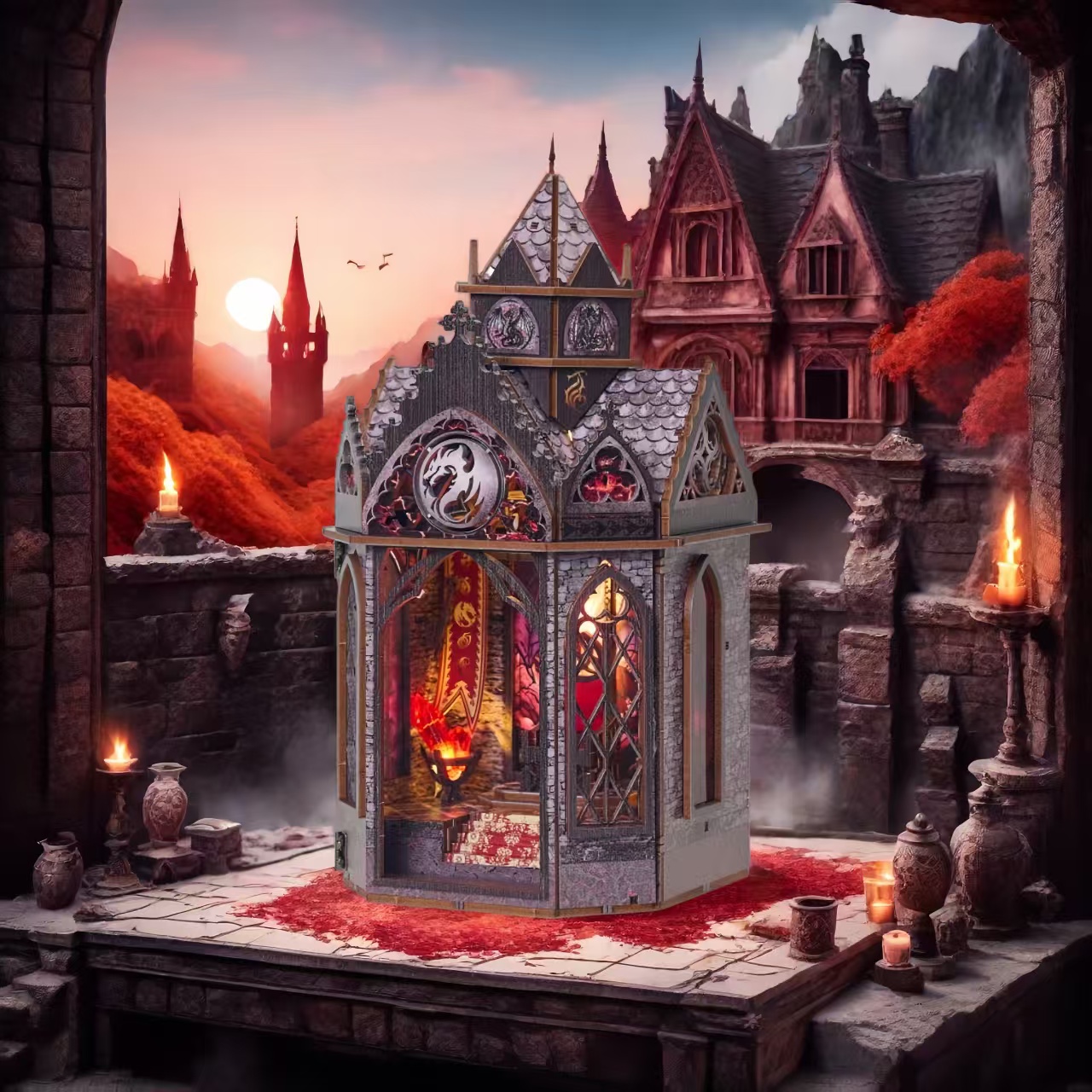 Spire Of The Wyrm DIY Book Nook Kit