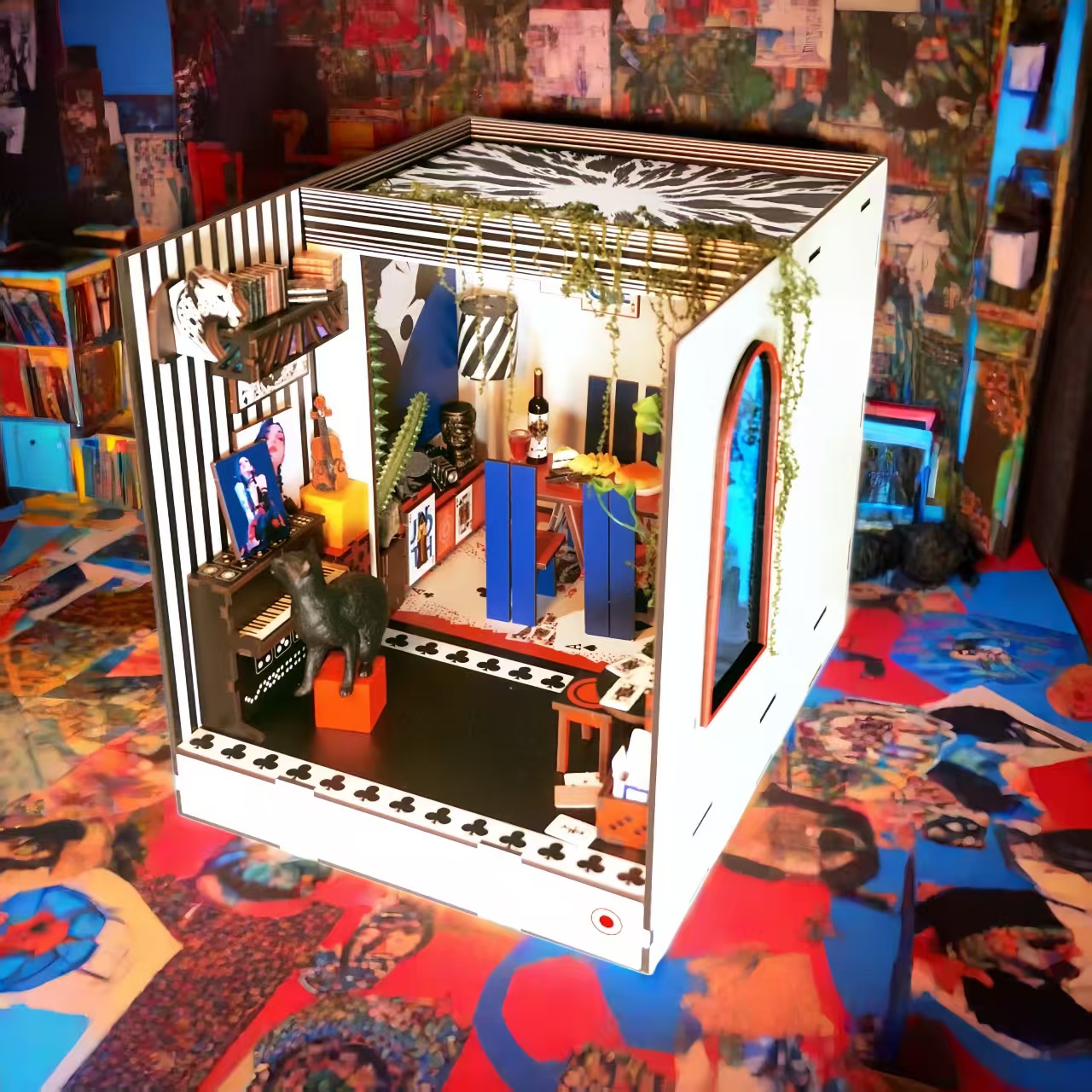 House Of Cards Mini House Kit l DIY Miniature Kit