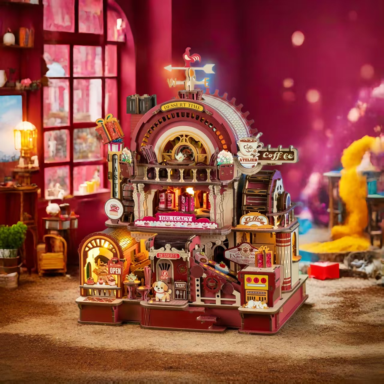 Dessert Atelier DIY Miniature Architecture Kit ｜ 3D Wooden Mechanical Puzzles