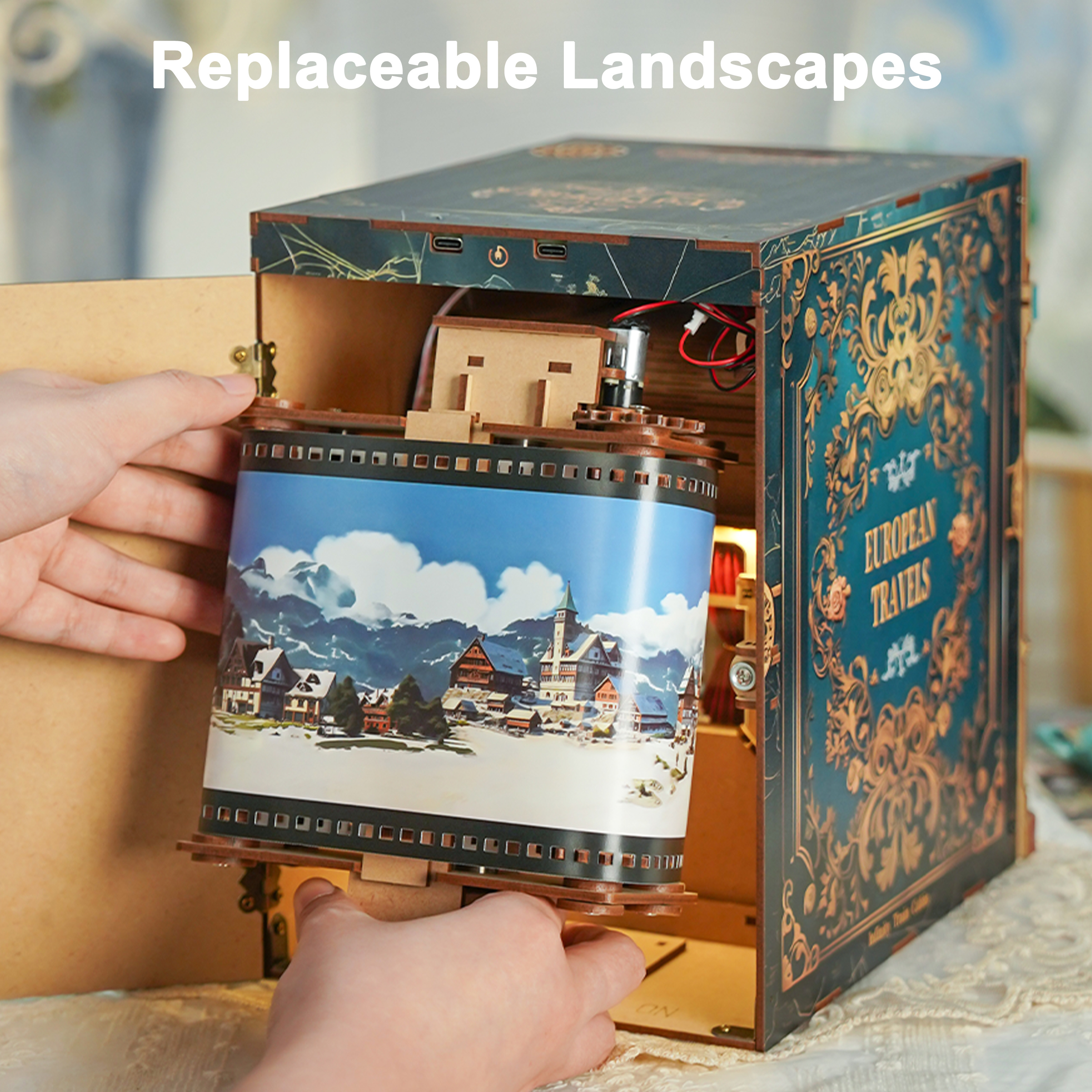 European Travels Motion Scene DIY Book Nook Kit-Book Nook World