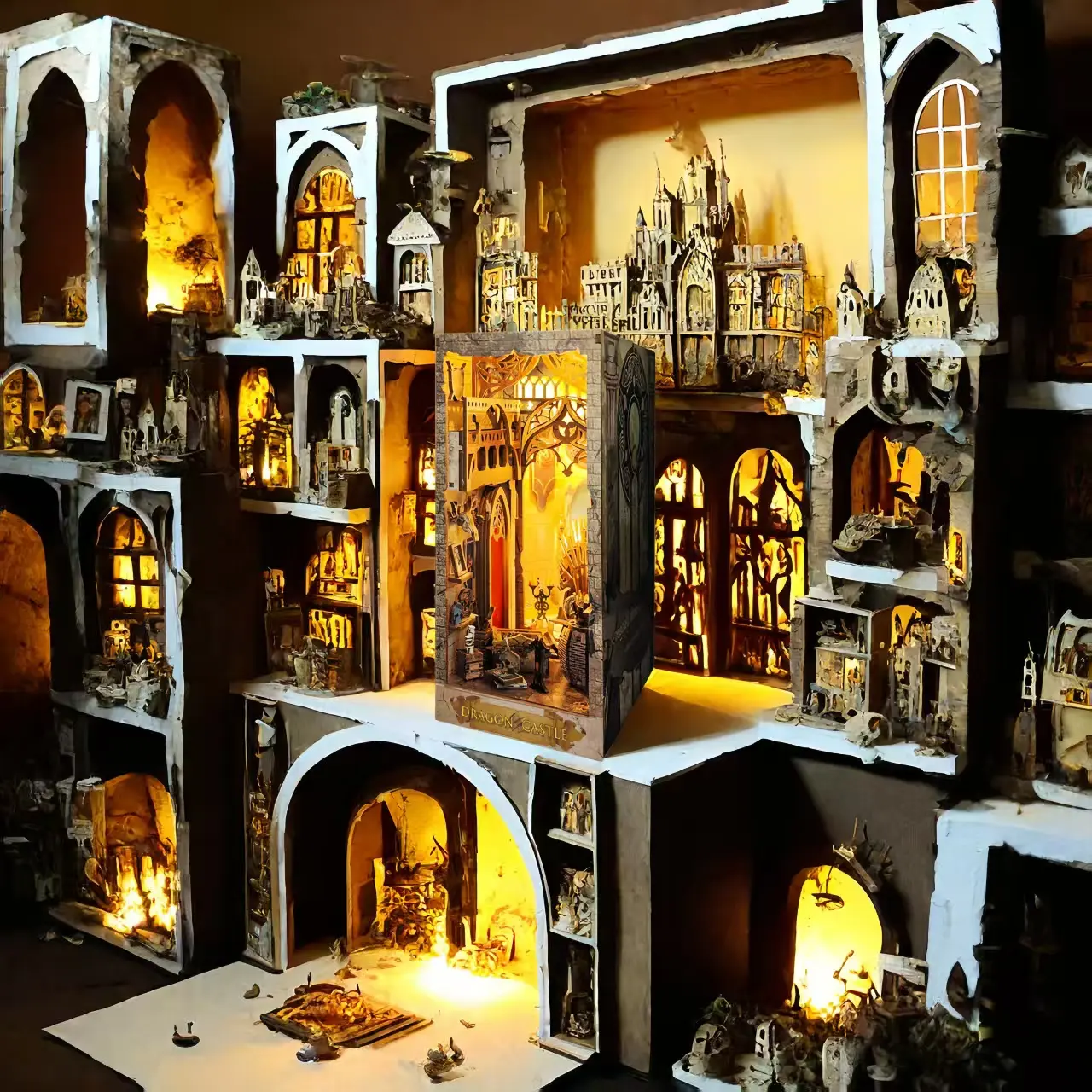 Dragon Castle DIY Book Nook Kit