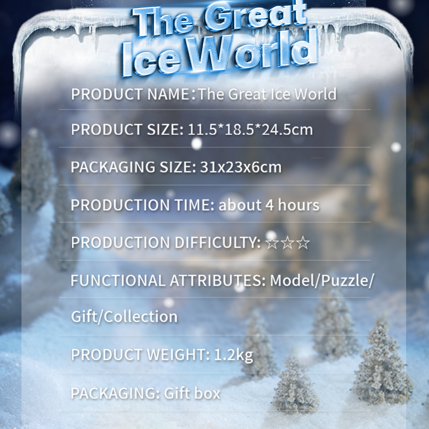 Frozen Realms: The Enchanted Ice World DIY Book Nook Kit-Book Nook World