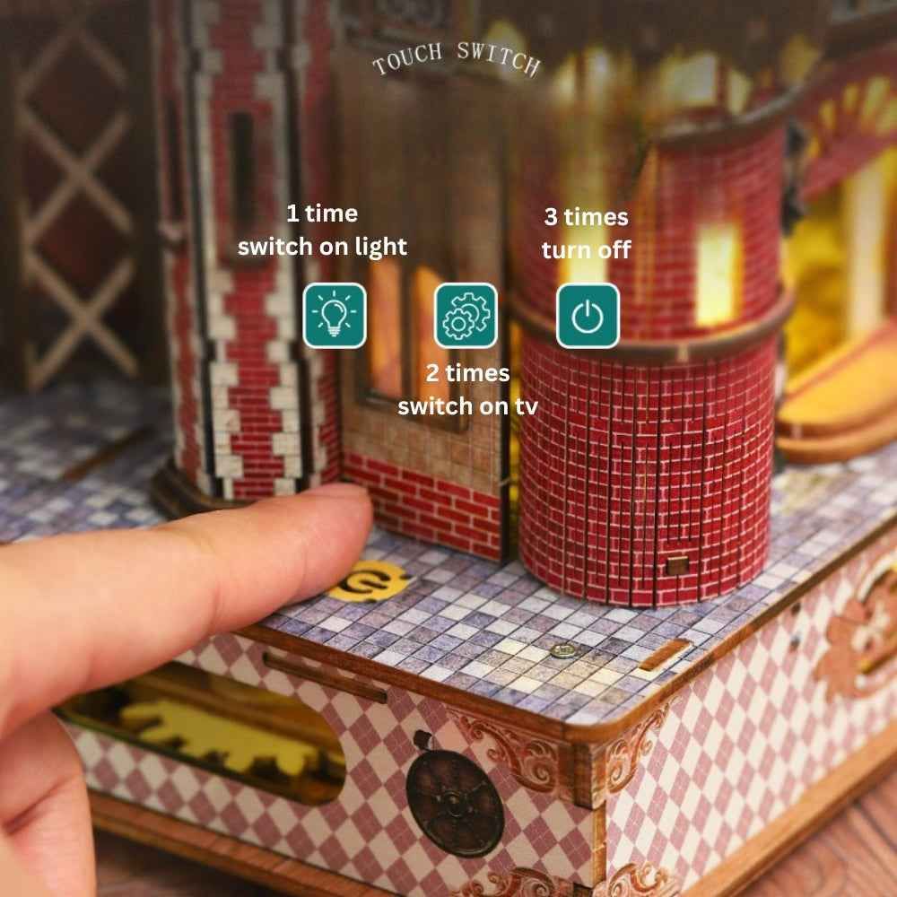 Annecy Castle DIY Miniature Architecture Kit ｜ 3D Wooden Mechanical Puzzles-Book Nook World