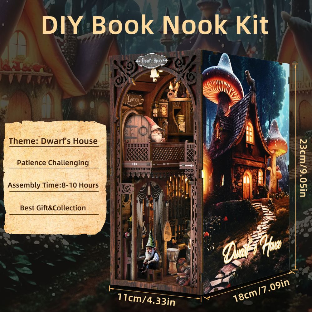 Dwarf's house DIY book nok kit product information and dimension