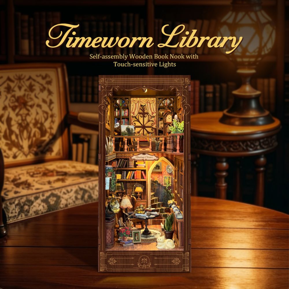 It is intended as a decorative item for bookshelves or desks. 