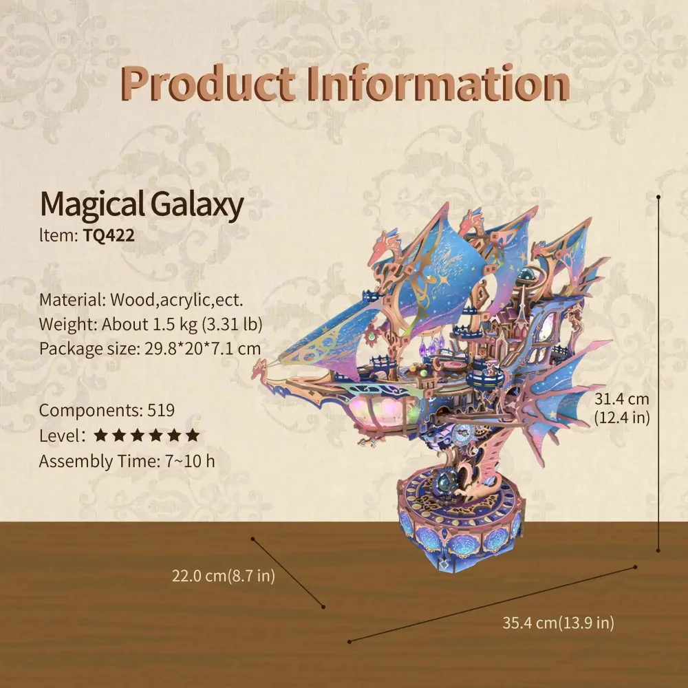 Magical Galaxy DIY 3D Puzzle Transmission Model Kit