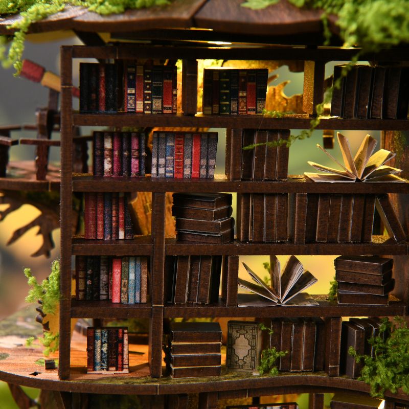 Forest Tea Book Club DIY Mini House Kit l DIY Miniature Kit
