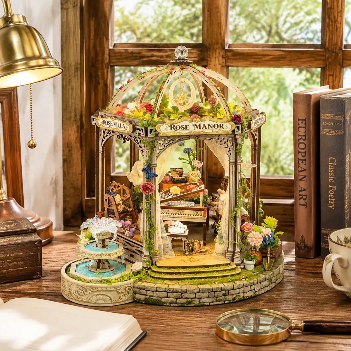 A Charming Rose Manor Display