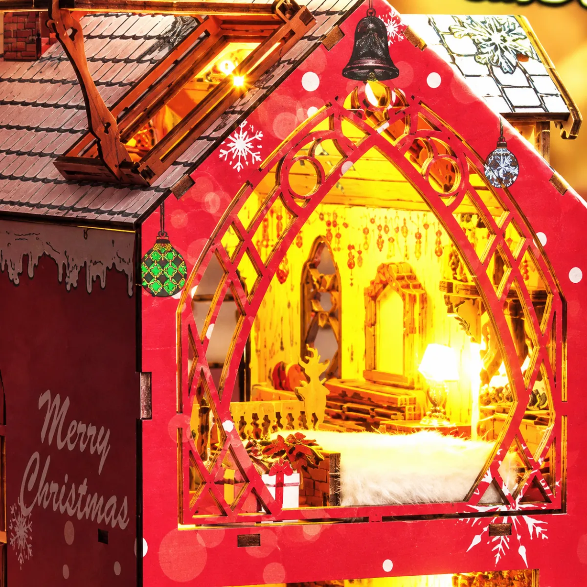 Cozy Christmas Attic Bedroom