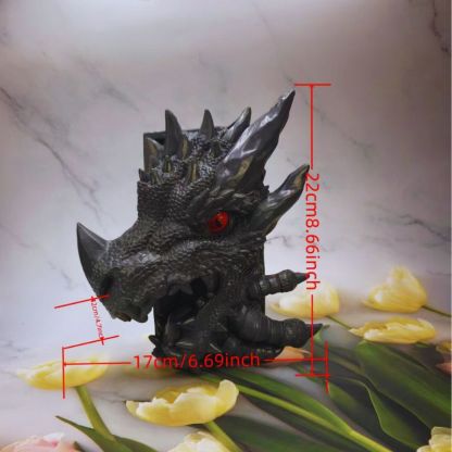 Guardian Dragon 3D Book Nook – Fantasy Bookshelf Decor & Bookend-Book Nook World