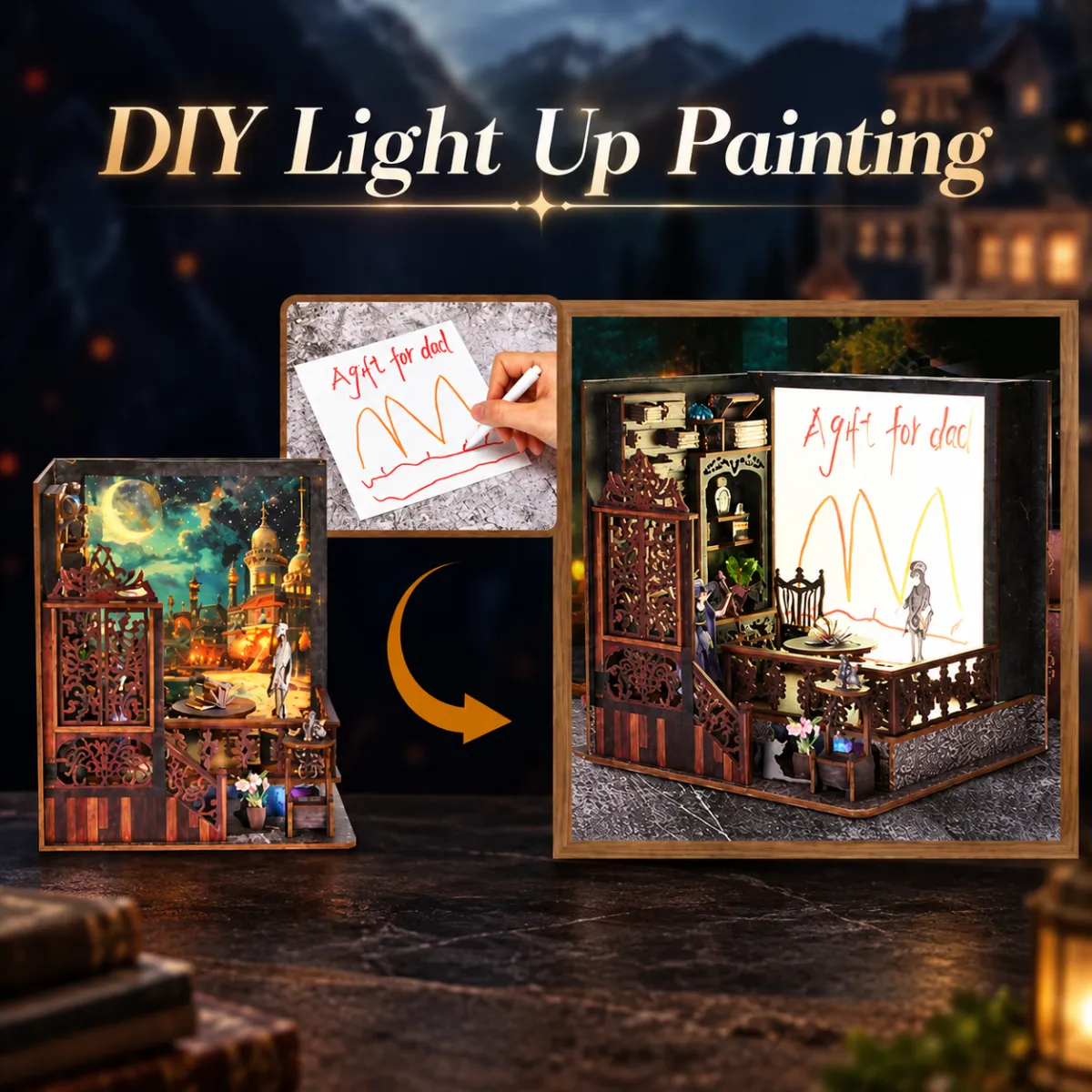 DIY Light-Up Painting