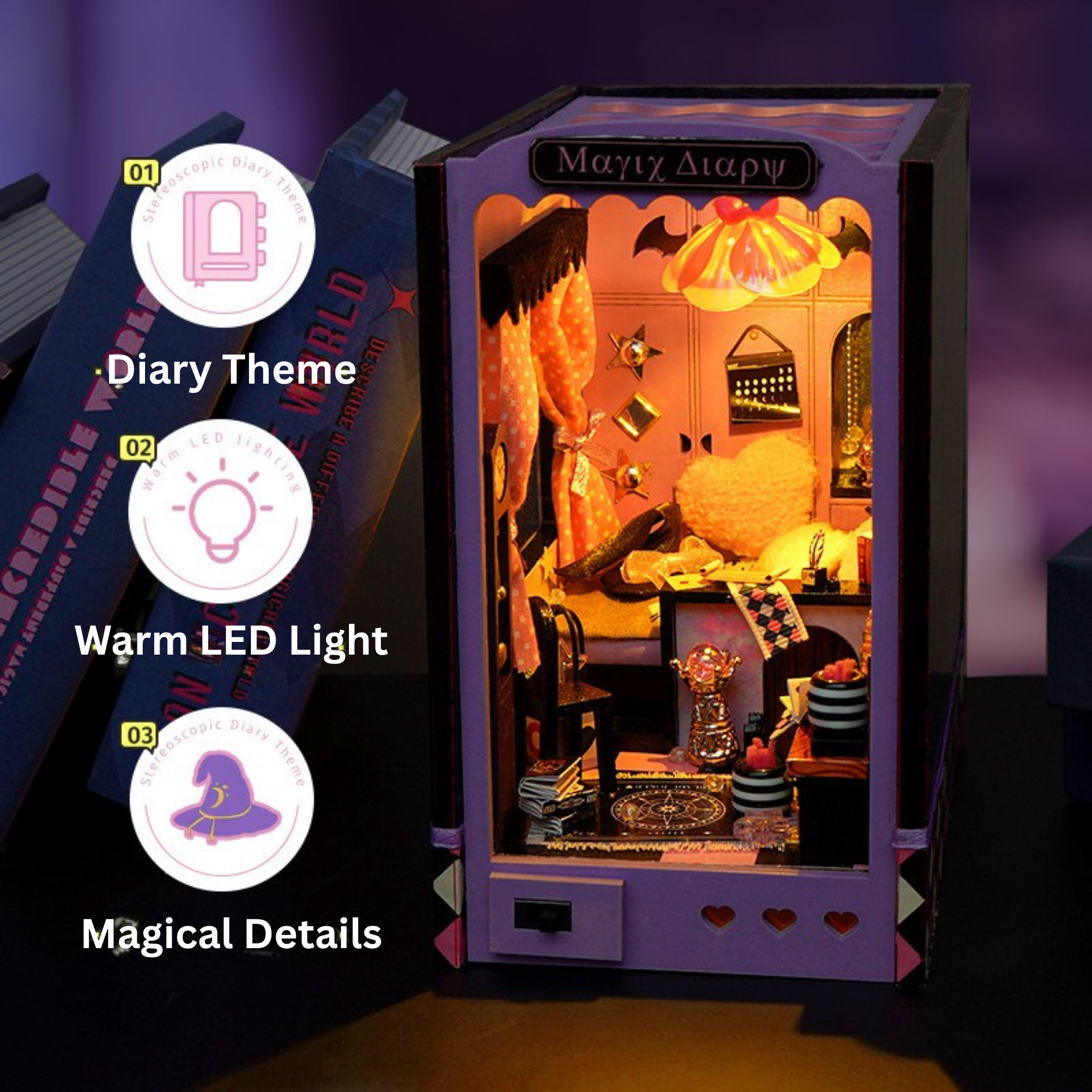 Magic Diary DIY Book Nook Kit-Book Nook World