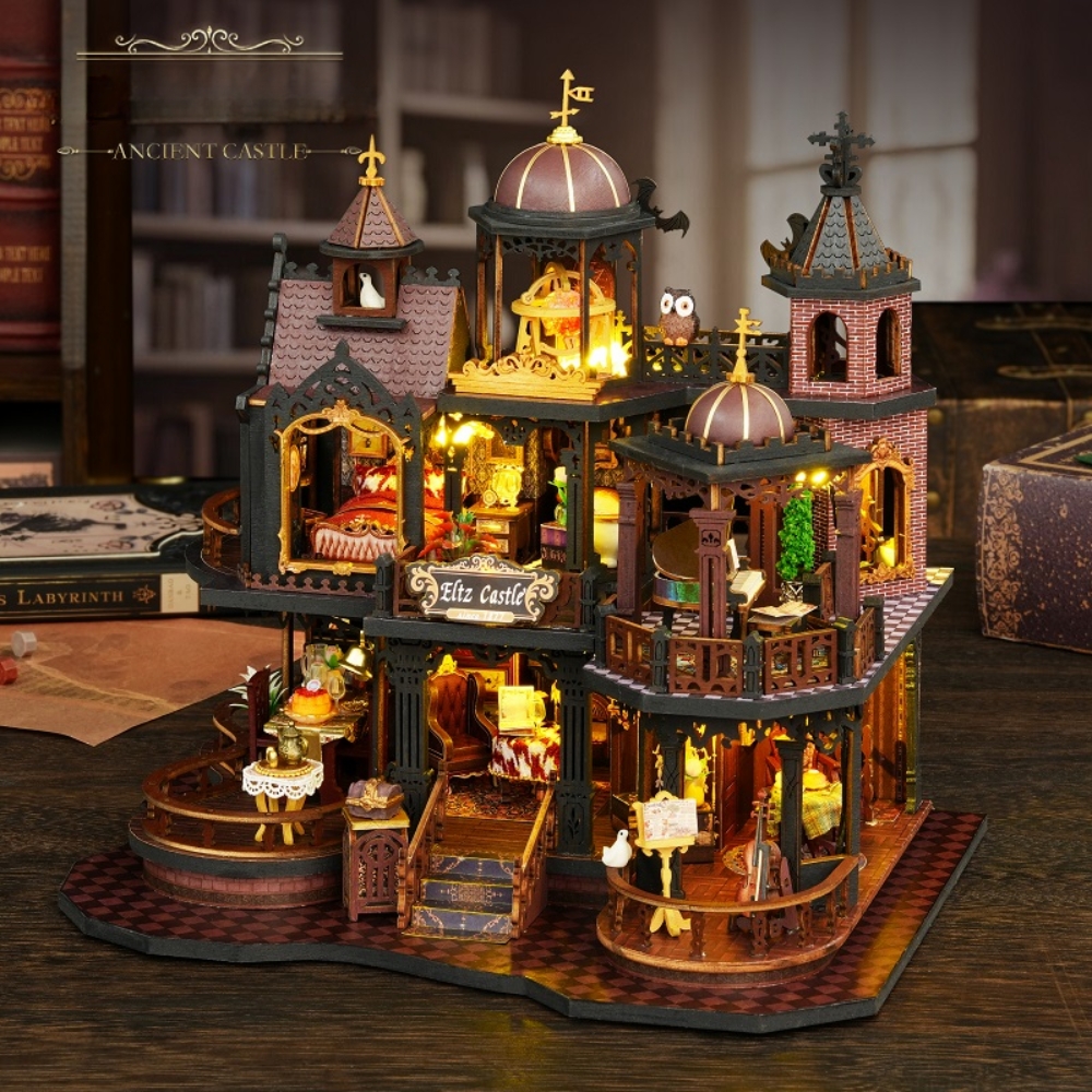 Edinburgh Castle DIY Mini House Kit l DIY Miniature Kit-Book Nook World