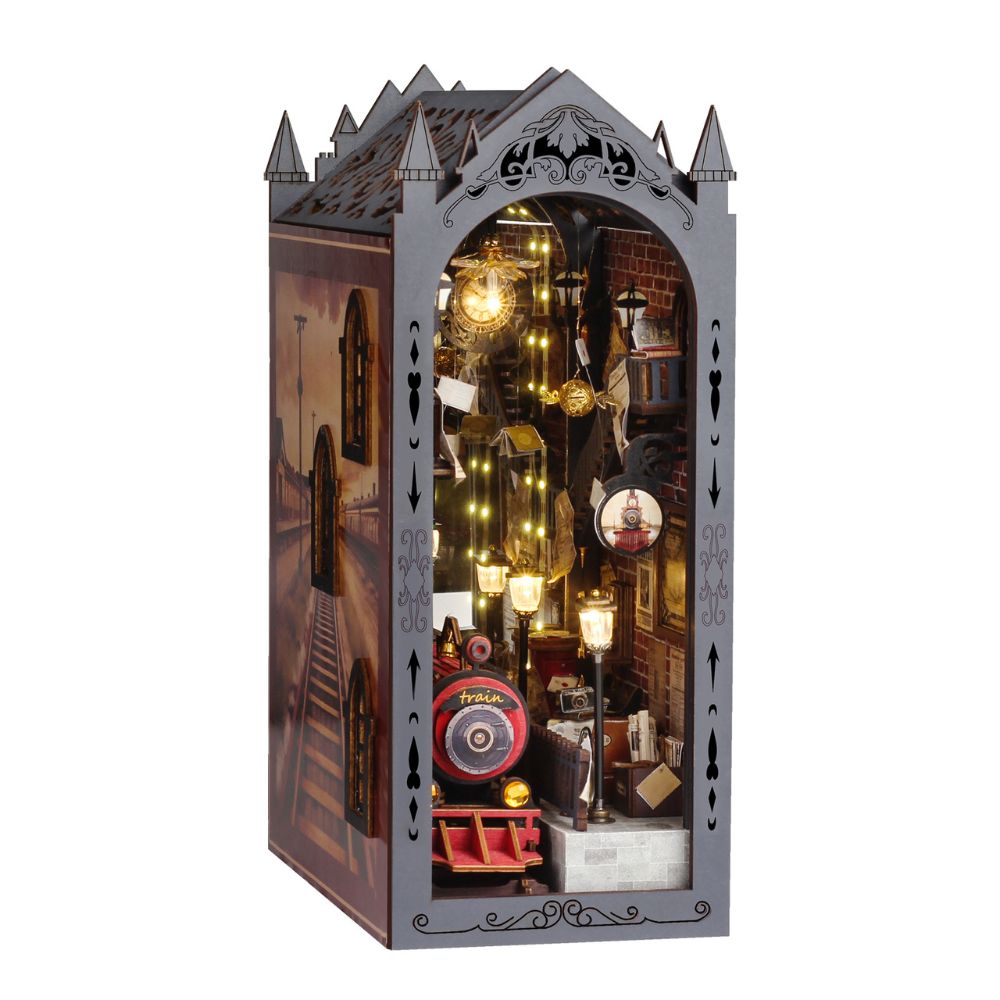 Fantasy Train Platform DIY Book Nook Kit-Book Nook World