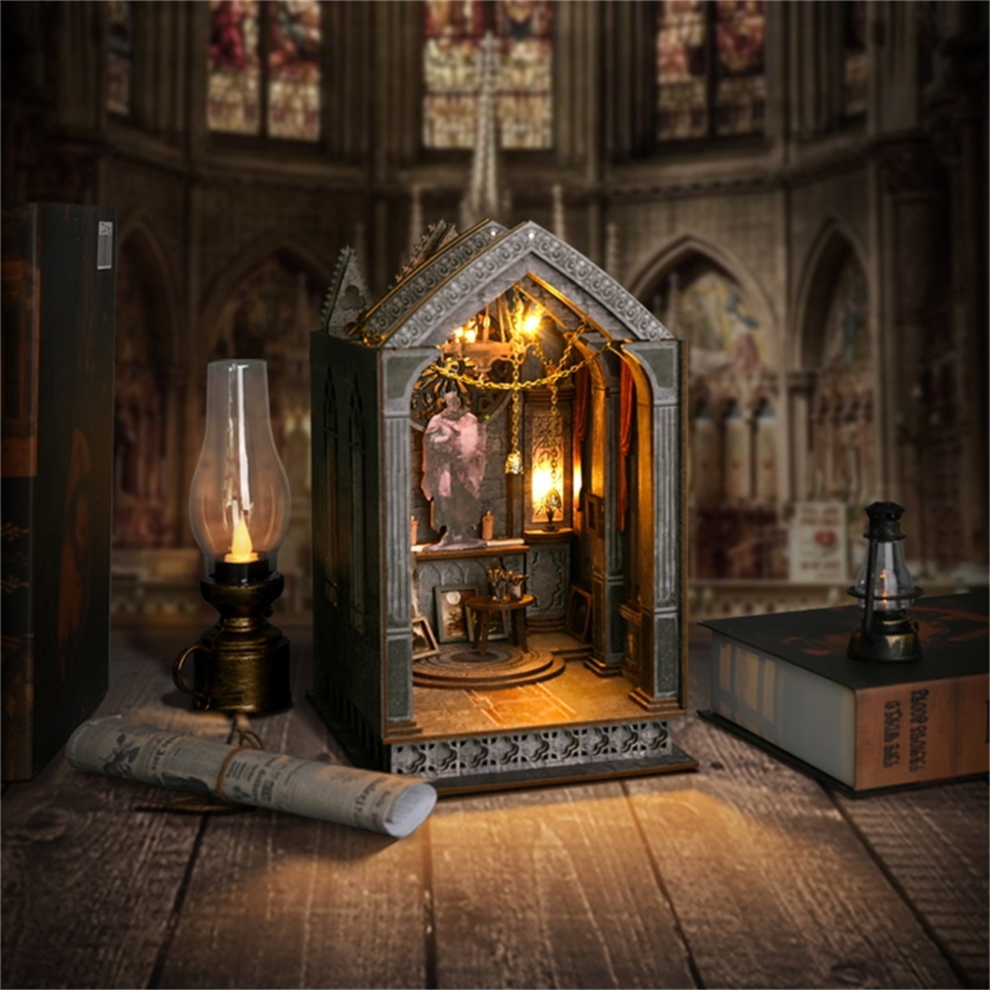 Quiet Night Prayer DIY Book Nook Kit-Book Nook World