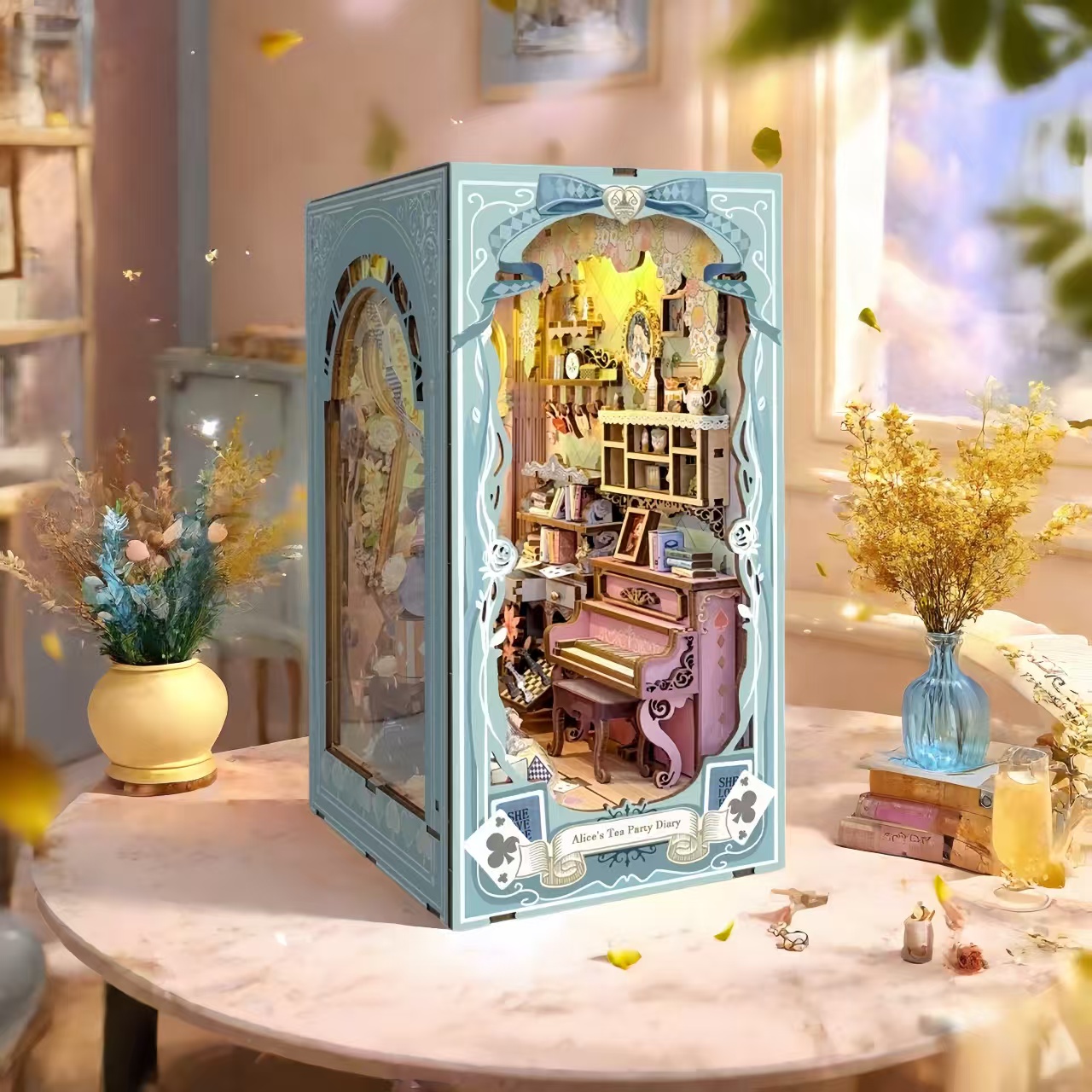 Alice's Tea Party Diary Book Nook Kit - Wonderland Scene – Book