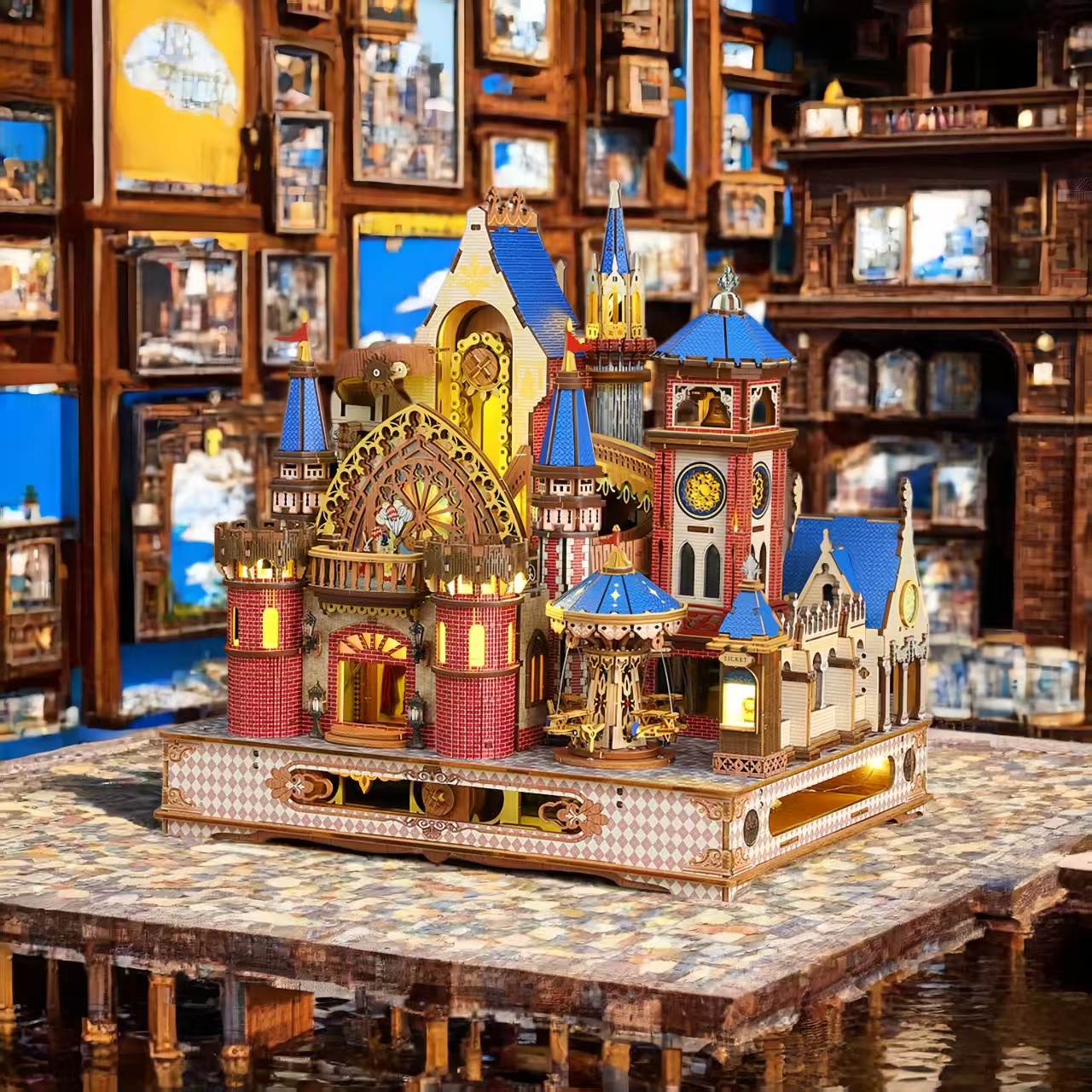 Annecy Castle DIY Miniature Architecture Kit ｜ 3D Wooden Mechanical Puzzles