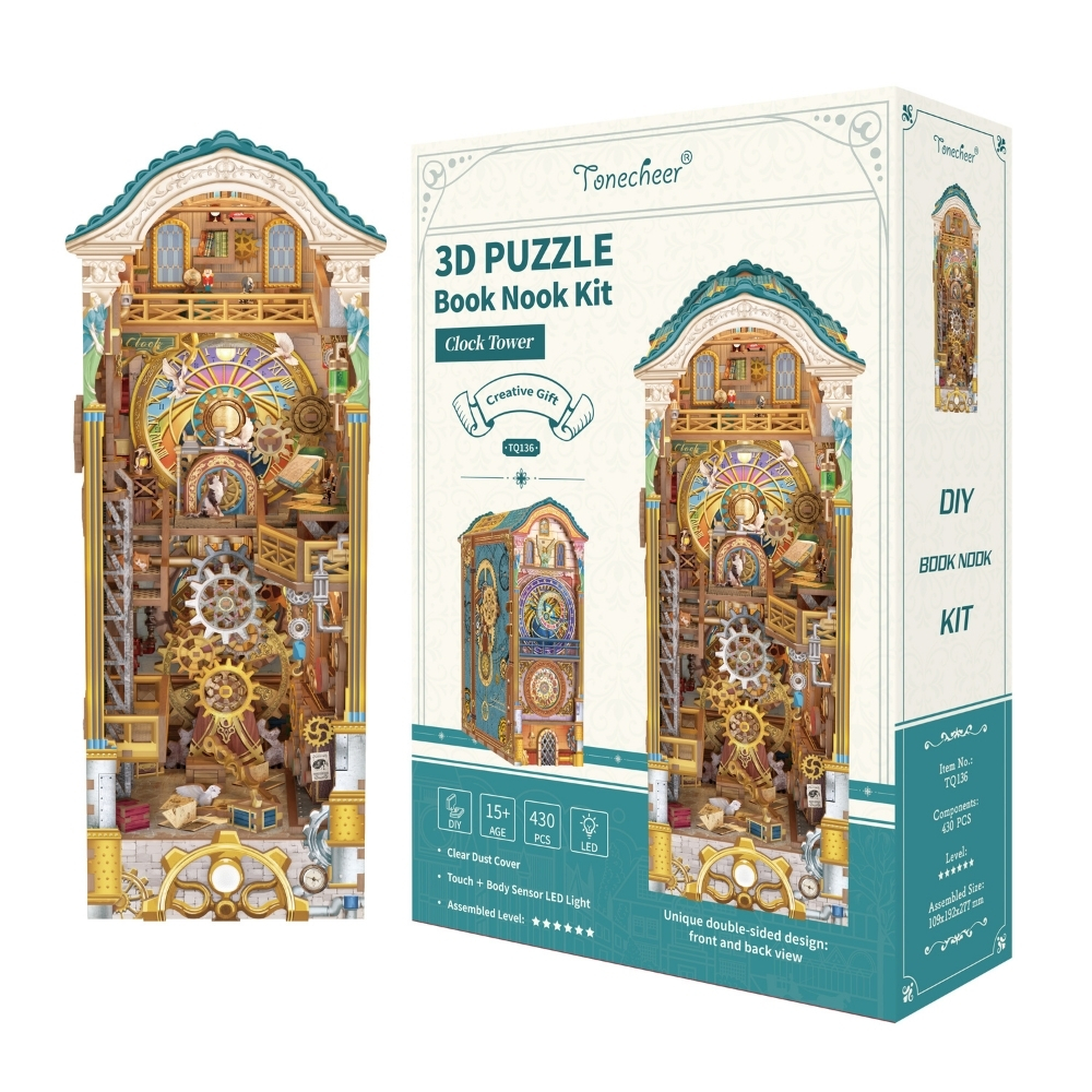 Clock Tower DIY Book Nook Kit-Book Nook World