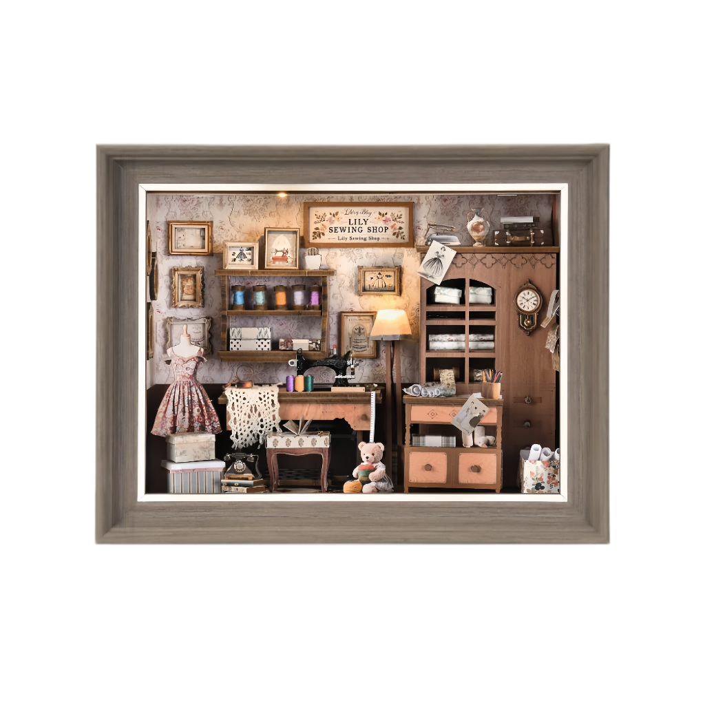 Lily Sewing Shop DIY Book Nook Kit