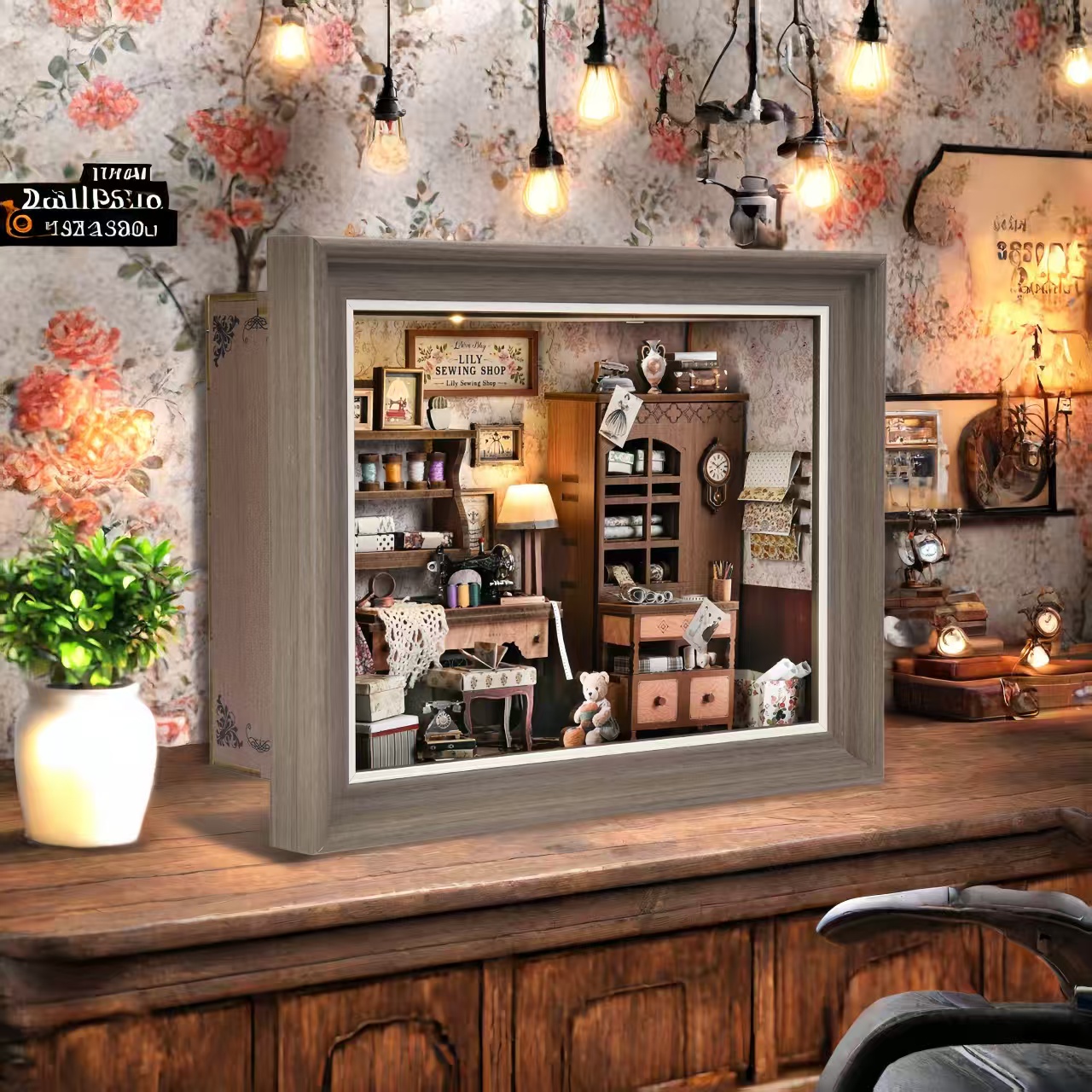 Lily Sewing Shop DIY Book Nook Kit