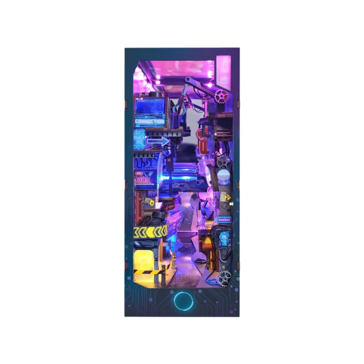 Bouwdetails van Nieuwe Cyberpunk DIY Boekhoekset