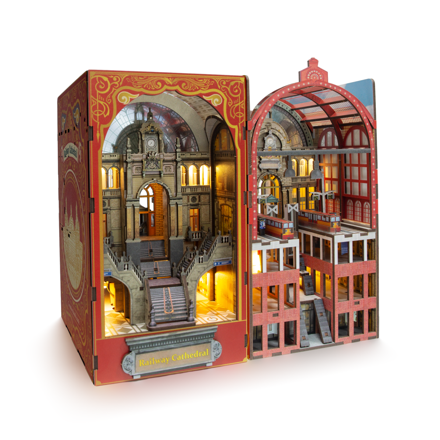 Railway Cathedral DIY Wooden Book Nook Kit-Book Nook World