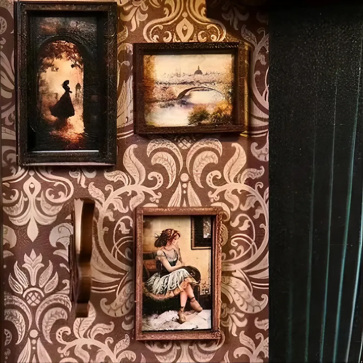 Gallery Wall Of Timeless European Scenes Adorns The Music Chamber